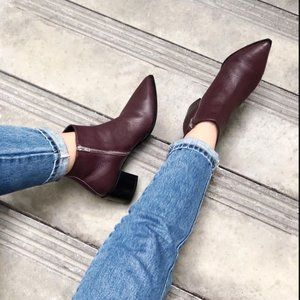 Everlane The Boss Boot Burgundy Sz 7